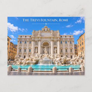 Trevi Fountain Rome Daytime Postcard