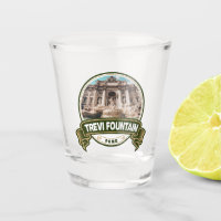 Trevi Fountain Rome Italy Badge