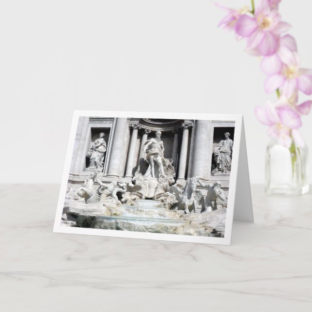 Trevi Fountain, Rome, Italy Card (Orchid)