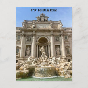 Trevi Fountain, Rome, Italy Design Postcard