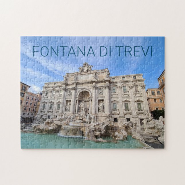 Trevi Fountain Rome Italy Holiday Panorama Jigsaw Puzzle (Horizontal)