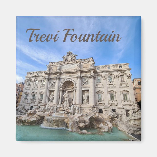 Trevi Fountain Rome Italy Holiday Panorama Magnet (Front)