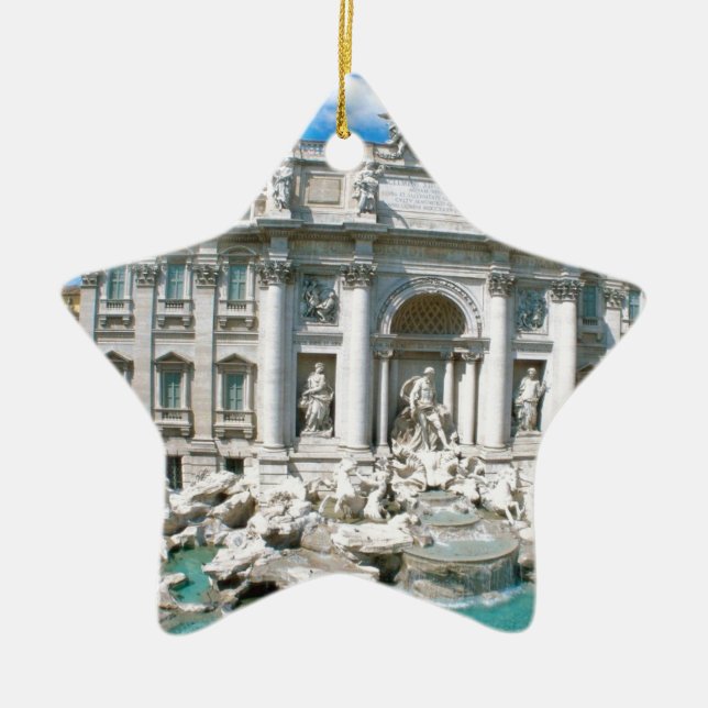 Trevi-Fountain-Rome-Italy-[kan.k].JPG Ceramic Ornament (Front)