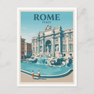 Trevi Fountain, Rome Italy Postcard