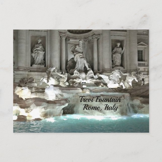 Trevi Fountain, Rome Italy Postcard (Front)