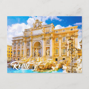 Trevi Fountain, Rome, Italy Postcard