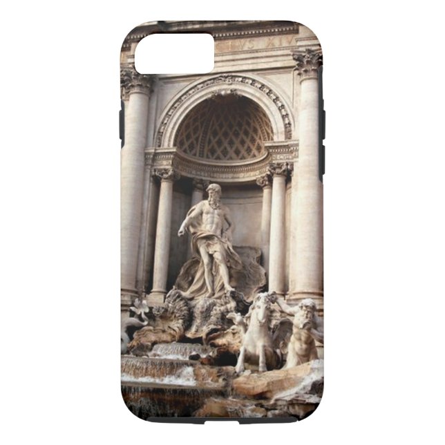 Trevi Fountain Rome Italy Tough iPhone 7 Case (Back)