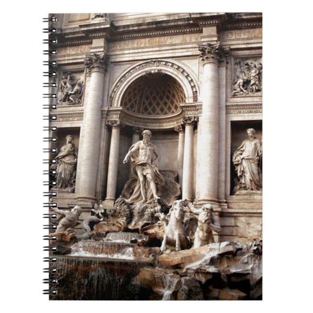 Trevi Fountain Rome Italy Travel Notebook (Front)