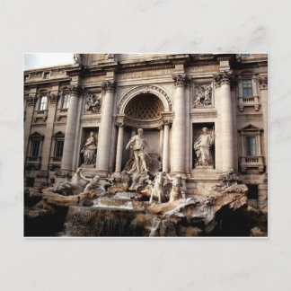 Trevi Fountain Rome Italy Travel Postcard