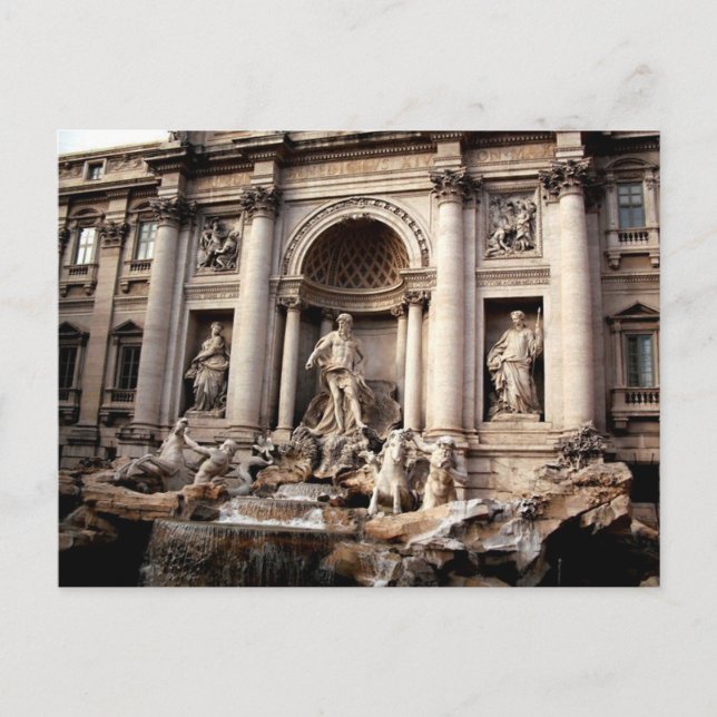 Trevi Fountain Rome Italy Travel Postcard (Front)