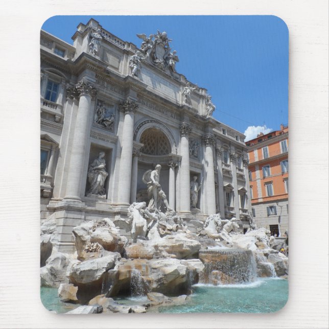 Trevi Fountain- Rome Mouse Pad (Front)