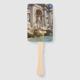 Trevi Fountain Rome Photography Hand Fan