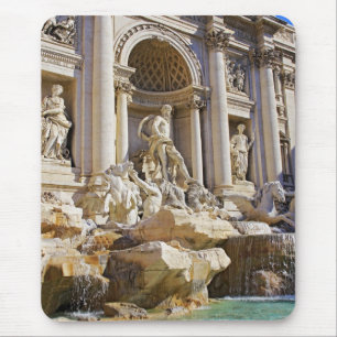 Trevi Fountain Rome Photography Mouse Pad