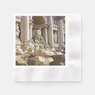 Trevi Fountain Rome Photography Napkin