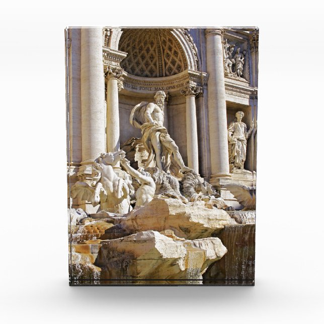 Trevi Fountain Rome Photography Photo Block (Front)
