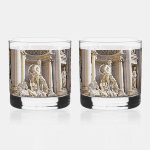 Trevi Fountain Rome Photography Whiskey Glass