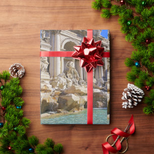 Trevi fountain wrapping paper