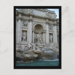 trevi rome postcard