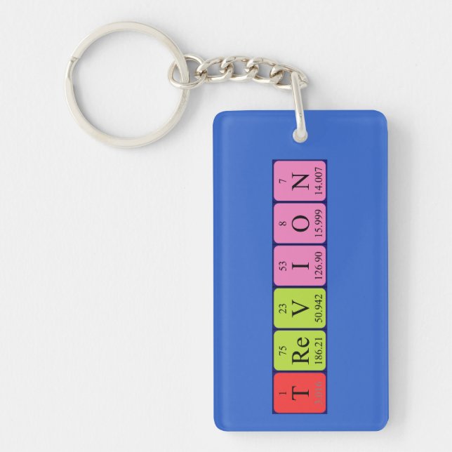 Trevion periodic table name keyring (Front)