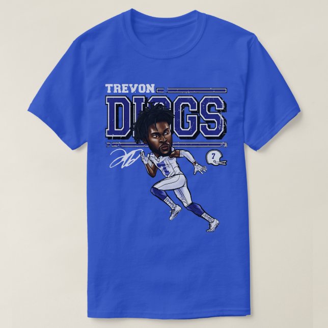 Trevon Diggs Dallas toon TShirt (Design Front)