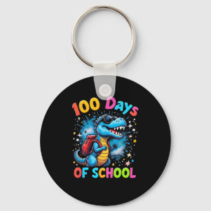 Trex 100 Days Smarter 100th Day Of School 100 Days Key Ring