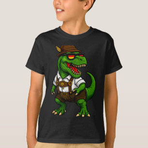 Trex Dinosaur Bavarian German Costume Boys Men Kid T-Shirt