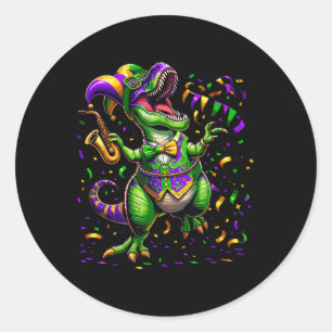Trex Dinosaur Parade Outfit Shenanigans Costume Ma Classic Round Sticker