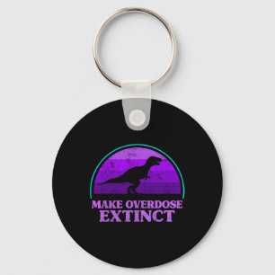 Trex Dinosaur Purple Make Overdose Extinct Awarene Key Ring