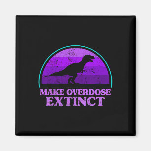 Trex Dinosaur Purple Make Overdose Extinct Awarene Magnet