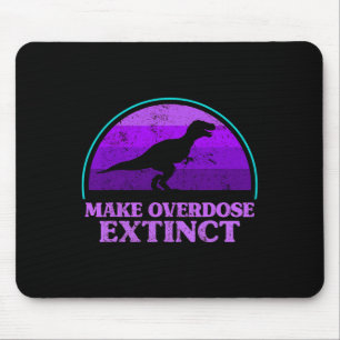 Trex Dinosaur Purple Make Overdose Extinct Awarene Mouse Pad