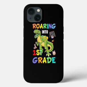 Trex Dinosaur Roaring Into 1st Grade Back to Schoo iPhone 13 Case