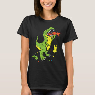 Trex Eating Bunny Funny Easter Dinosaur Lover Boys T-Shirt