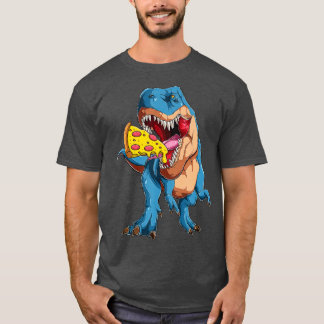 TRex Eating Pizza Pizzasaurus Dinosaur Pizza Lover T-Shirt