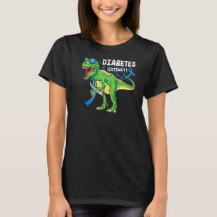 Trex Lets Make Diabetes Extinct Dinosaur Diabetes T-Shirt