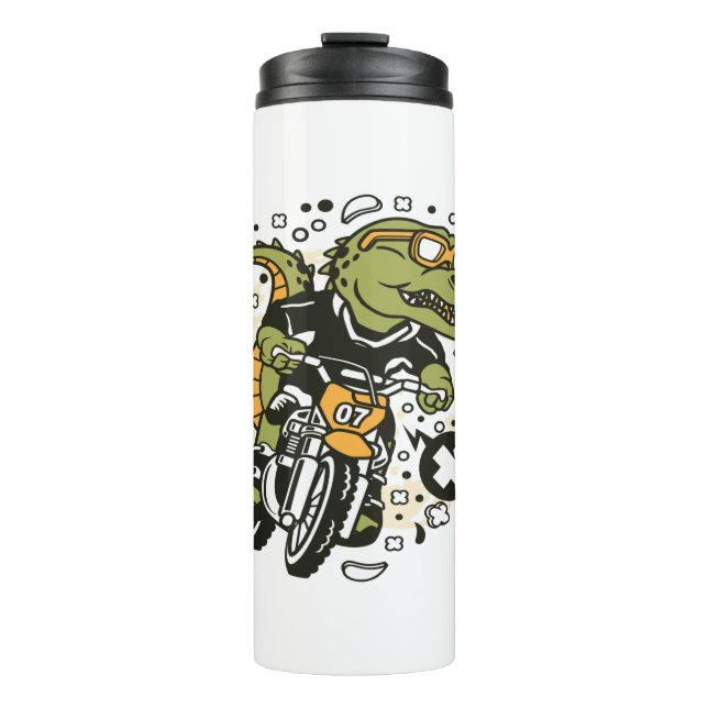 Trex Motocross Rider Thermal Tumbler (Front)
