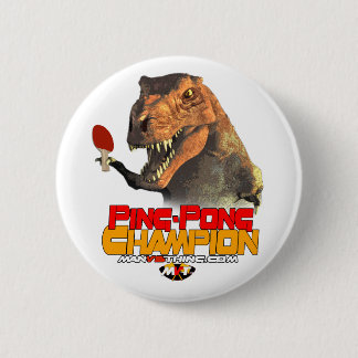 TRex: Ping Pong Champion 6 Cm Round Badge