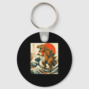 Trexzilla Trex Japanese Art Funny T.rex Gifts For Key Ring