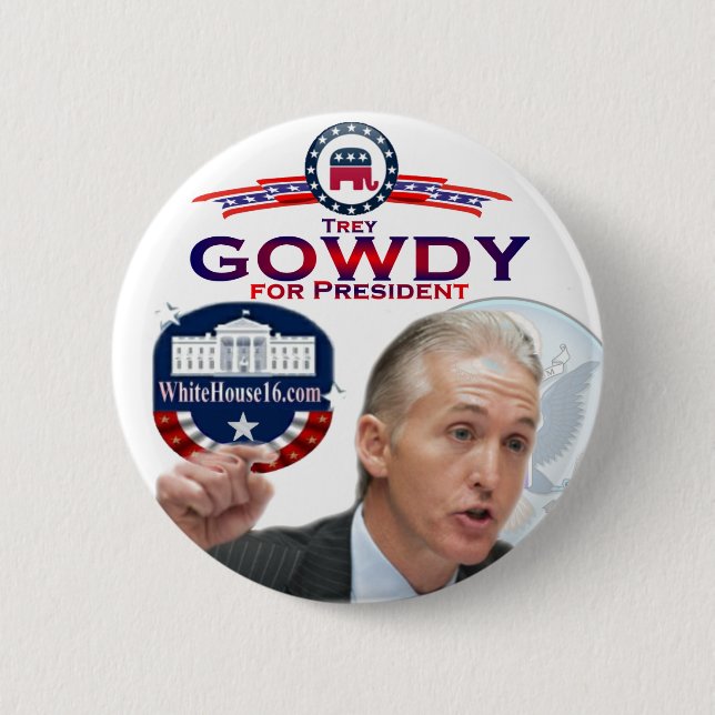 Trey Gowdy for President Button (Front)
