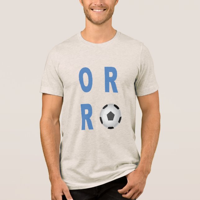 Tri-blend Shirt  oatmeal  OREGON  SPORT  (Front)