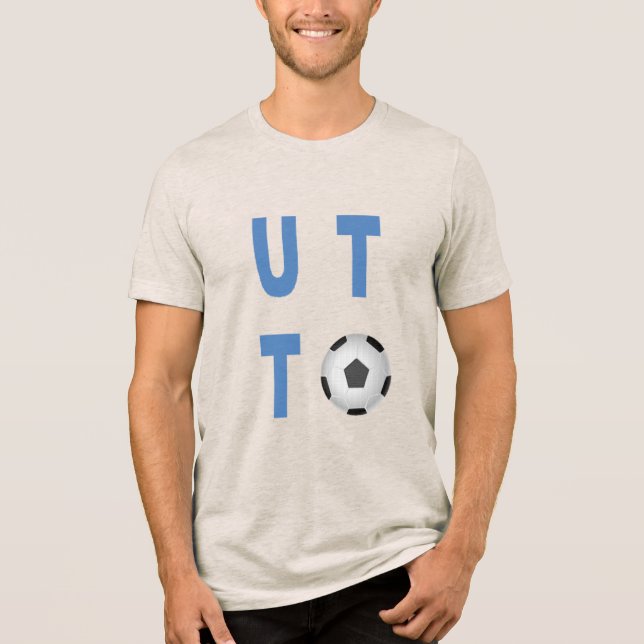 Tri-blend Shirt oatmeal  UTAH  SPORT  (Front)