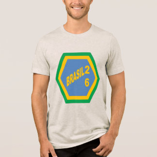 Tri-blend T-Shirt  oatmeal  BRASIL  26 Tri-Blend Shirt