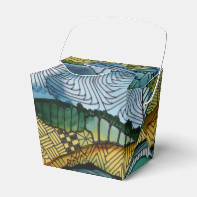 Tri Circle Takeout Favour Box (Front Side)