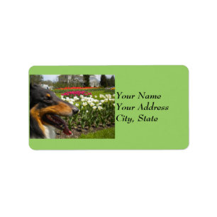 Tri Collie N Tulips Label