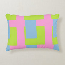 Tri Color Accent Pillow