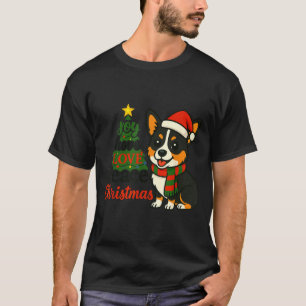Tri Color Corgi Costume Pjs Joy Hope Love Peace Ch T-Shirt
