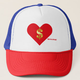 TRI-COLOR RICH@HEART Foam Nylon Women's Trucker Hat