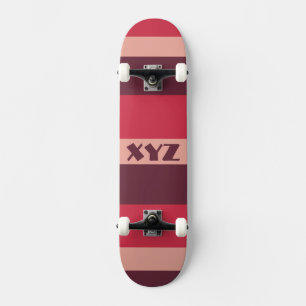 Tri-color stripes custom skateboards