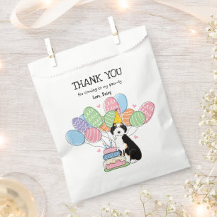 Tri Colour Aussiedoodle Birthday Party Thank You Favour Bag