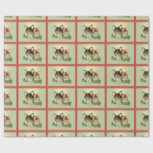 Tri-Colour Corgi Christmas Wrapping Paper