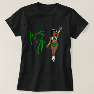 Tri Colour Green Twirl Girl T-Shirt